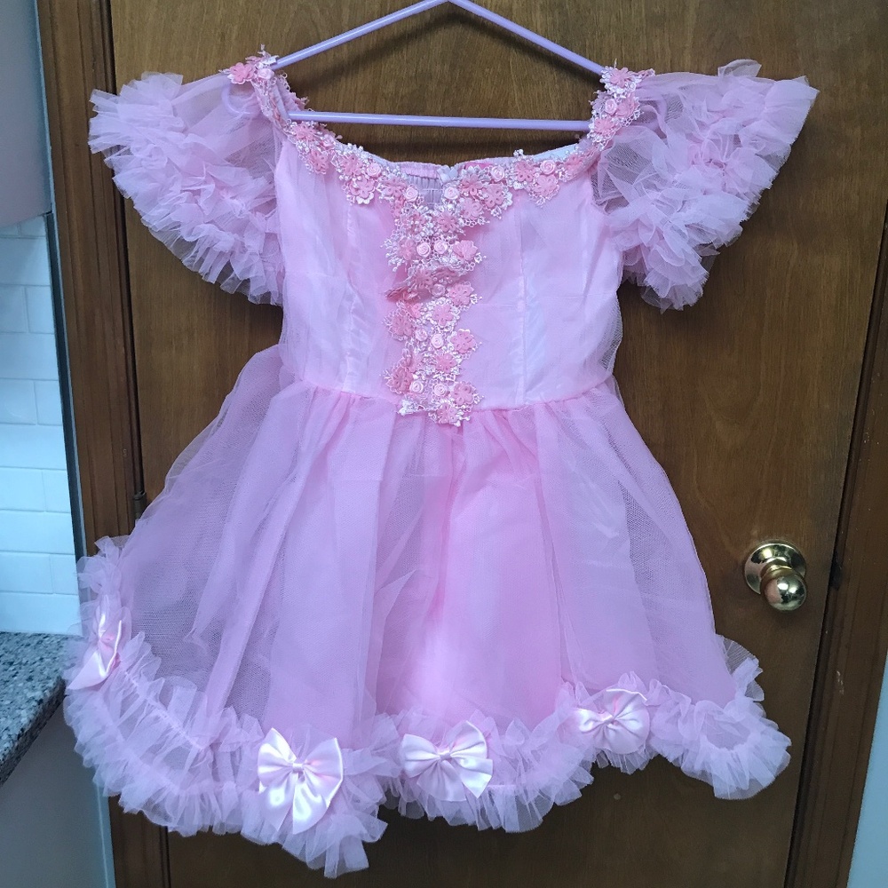 Sugar Thrillz Winter Rose Mini Dress Small NWT